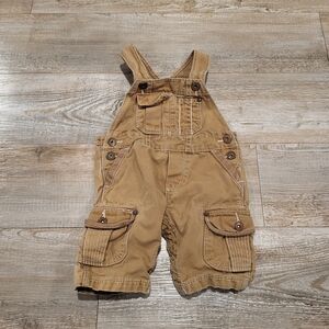 Osh Kosh B'GOSH Genuine Baby Tan  Workwear Overalls Baby Boy Size 3m